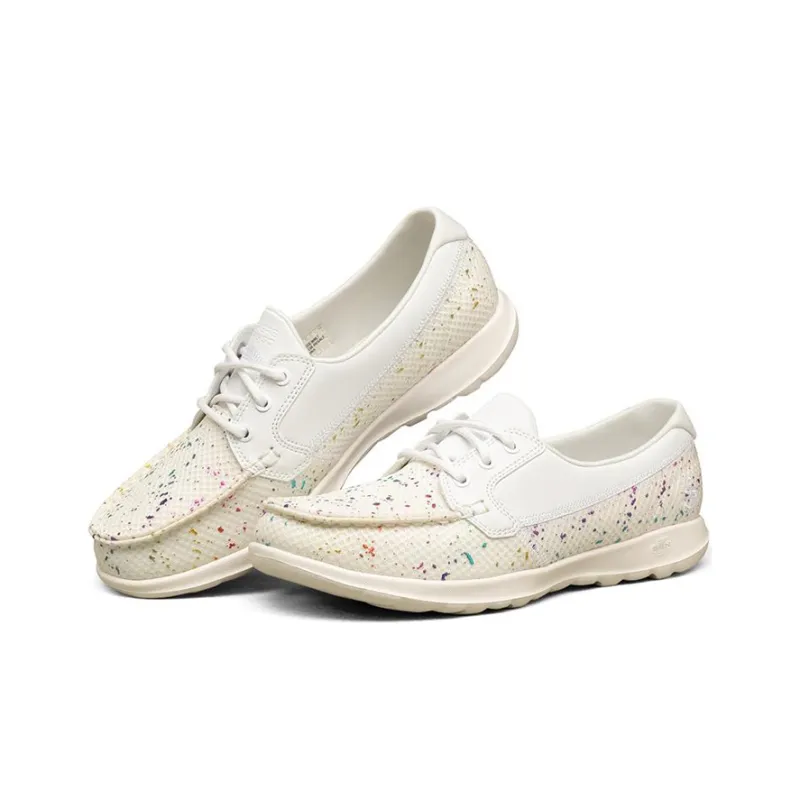 Skechers GO WALK Lite Casual Shoes Women's Low-Top White/Blue/Purple-2