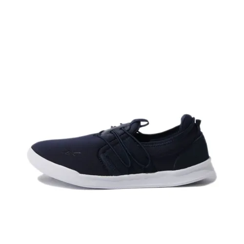 Reebok Lux Walk Slip-On Casual Shoes Women's Low-Top Dark Blue