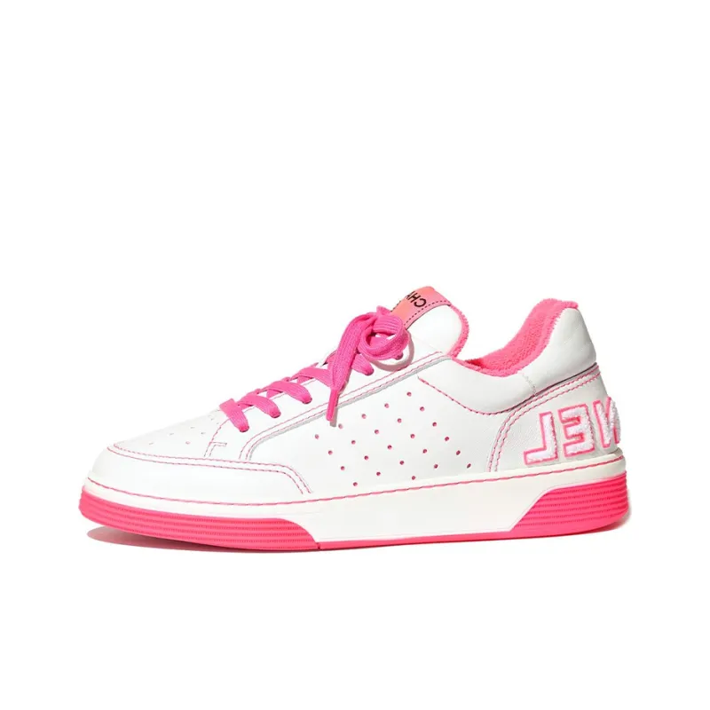 CHANEL Sneaker White Fuchsia Women's-0