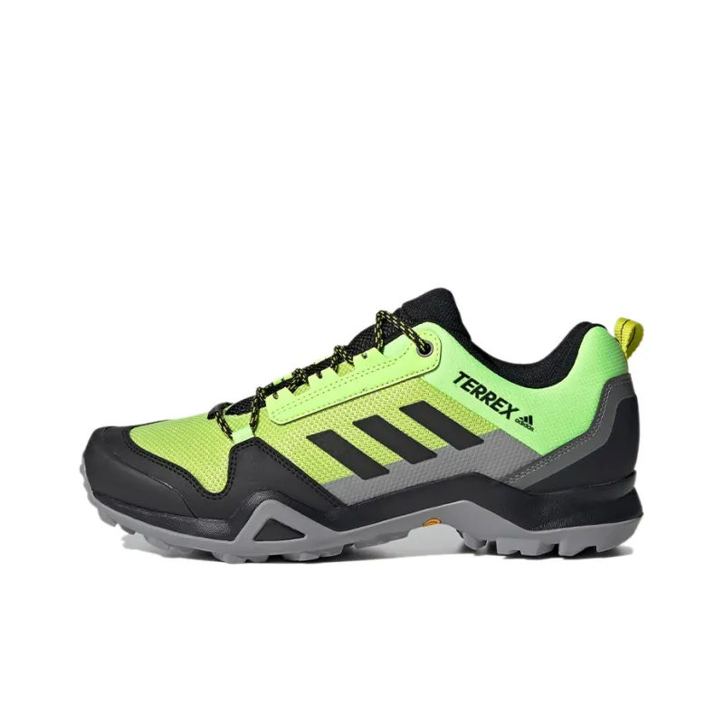 Adidas Terrex AX3 GTX Breathable Low-Top Outdoor Shoes Men's Black Yellow-0