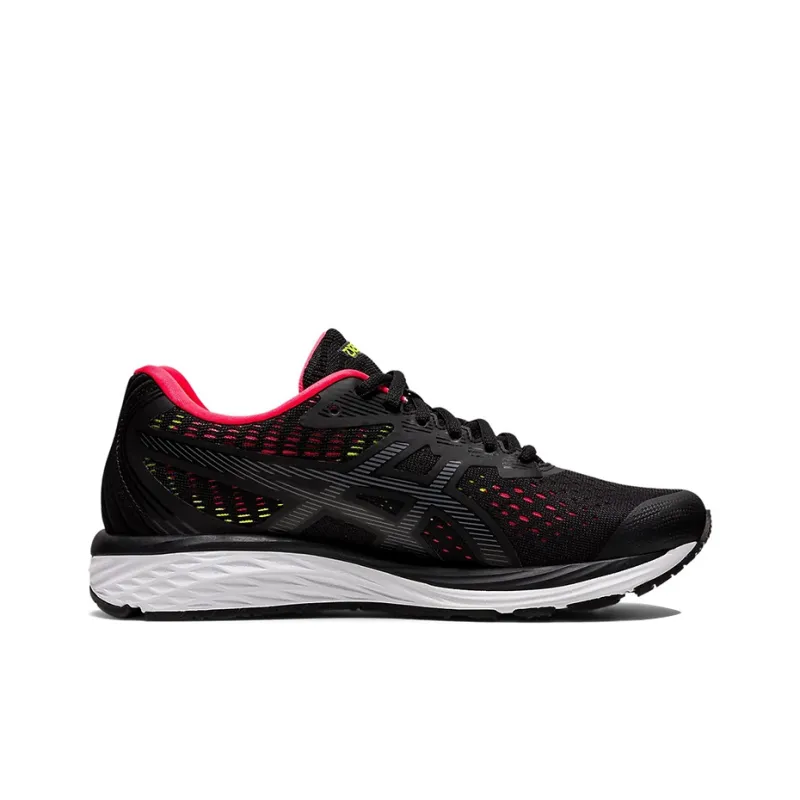 Asics Anti-Slip And Wear-Resistant Coverage Low-Top Running Shoes Women's Black Red-1