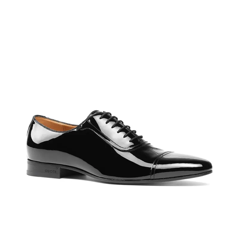GUCCI Dress Shoes Men Low Top Black-1