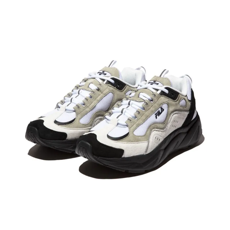 Major Force x FILA Trigate Cushioning Wear-Resistant Low-Top Casual Athletic Shoes Men's Beige Brown-2