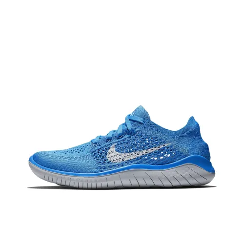 Nike Free RN Running Shoes Women's Low-Top Blue/Gray/White