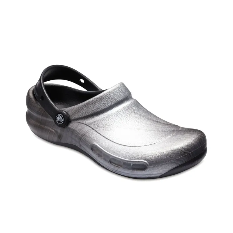 Crocs Bistro Graphic Clogs 'Silver Black'-2