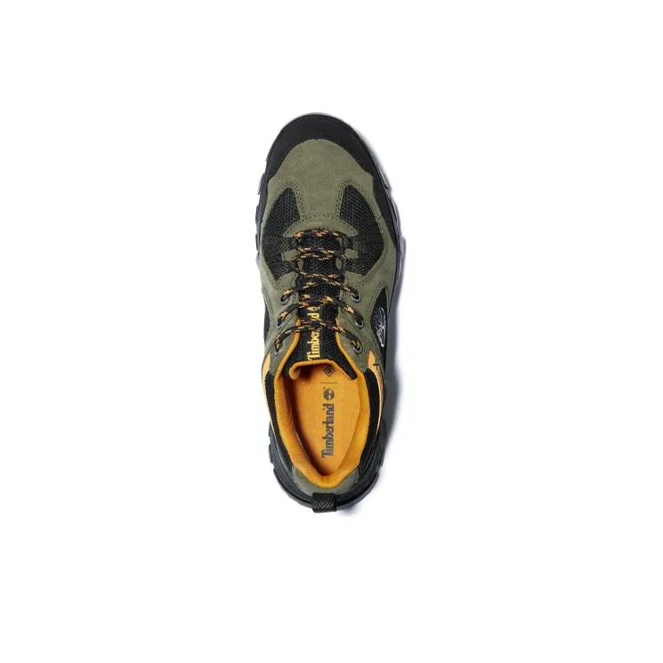 Timberland Garrison Trail Waterproof Low Hikers 'Black Green Yellow'-3