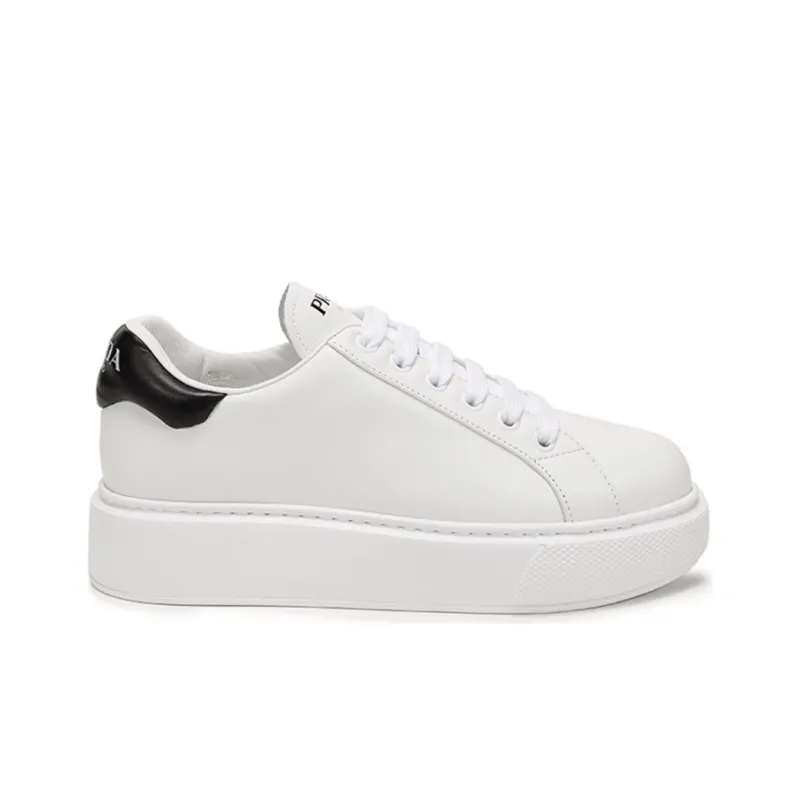 PRADA Stylish Skateboarding Shoes Women's White Black-1