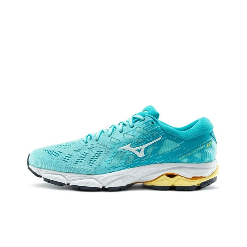 Mizuno Wave Ultima 12 Slip-Resistant Low-Top Running Shoes Unisex Blue Yellow-0