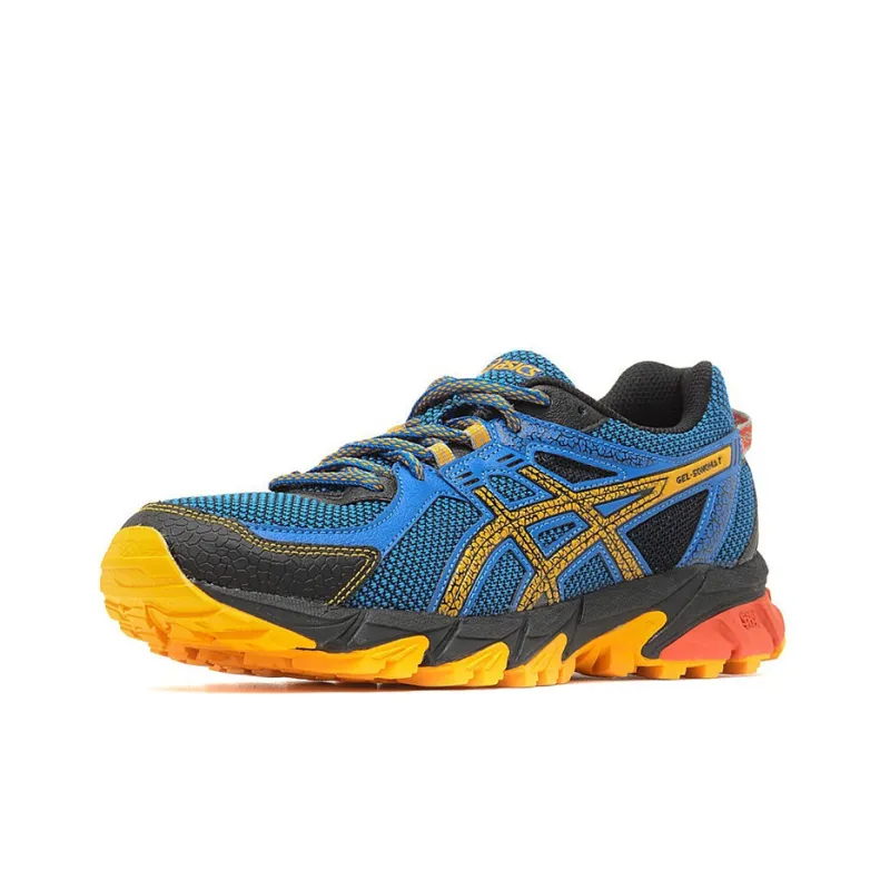 Asics Gel-Sonoma 2 Breathable Lightweight Low-Top Running Shoes Men's Blue Orange-2