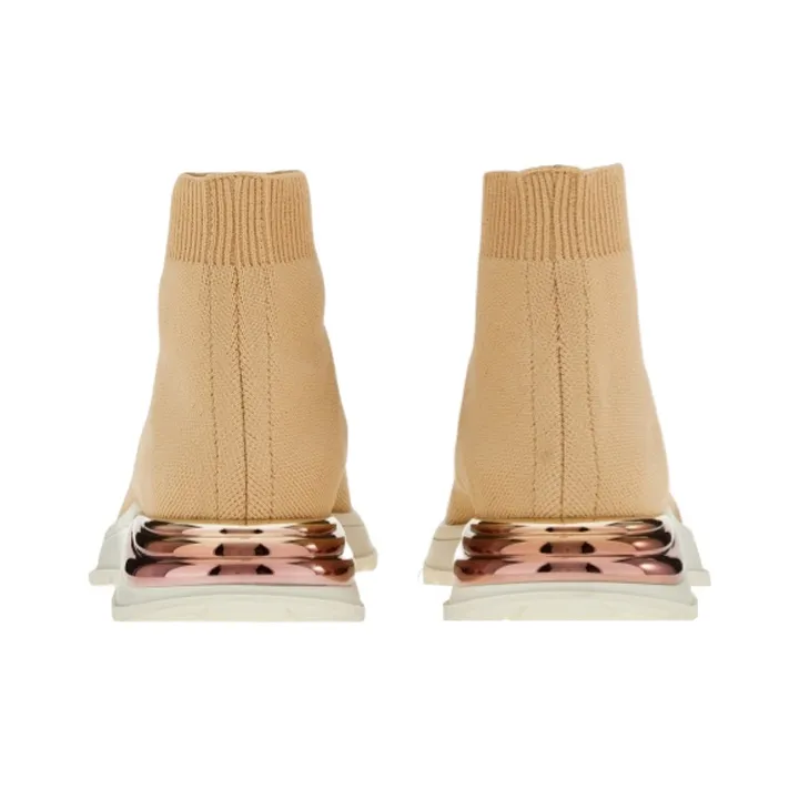 FERRAGAMO Metallic Heel-counter Sneakers-4