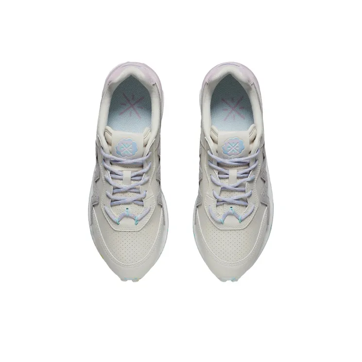 LiNing Wade 001 Marshmallow Series Anti-Slip Wear-Resistant Lightweight Coverage Low-Top Casual Shoes White Gray-3