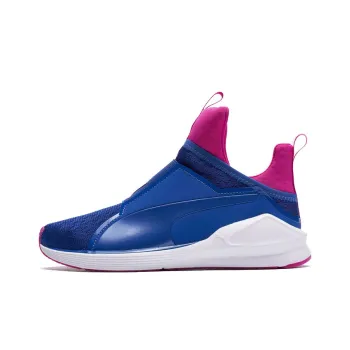 PUMA Fierce Eng Mesh Anti-Slip Wear-Resistant Low-Top Running Shoes Women's Blue Pink