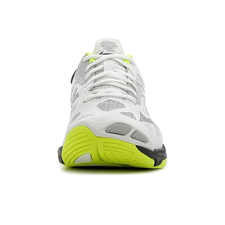 Mizuno Wave Lightning Z4 Slip Resistant, Abrasion Resistant, Breathable Low Top Running Shoes Unisex White Green-2