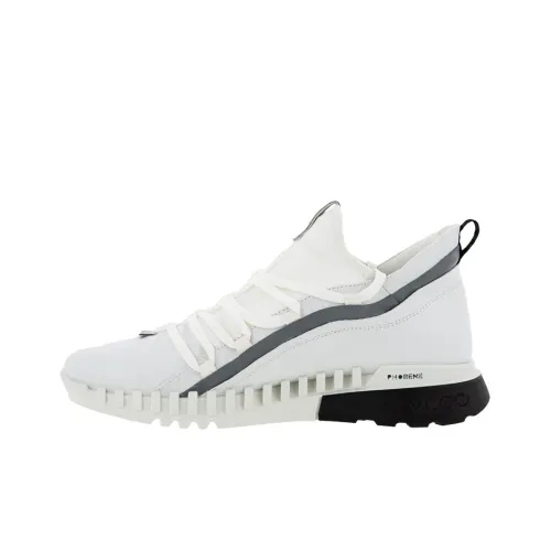 Ecco Zipflex Casual Shoes Men Low-Top White