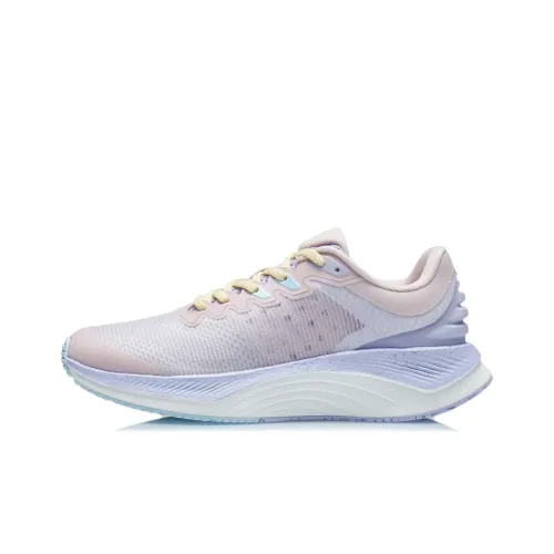 LINING YueYing Running Shoes Women's Low-Top Peach Pink/Bad Little Purple