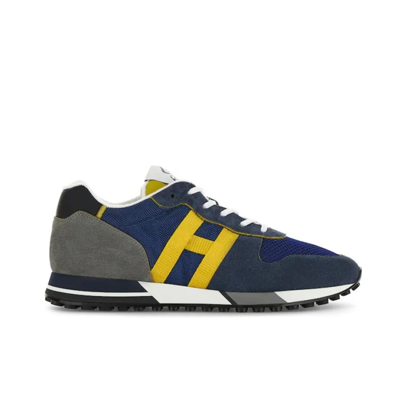 HOGAN H383 Casual Shoes Men Low Top Gray/Blue-1