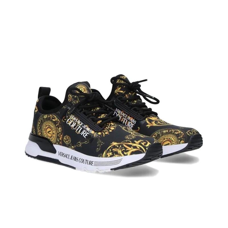 VERSACE JEANS Couture Versace Low Top Athletic Shoes Women's Black-2