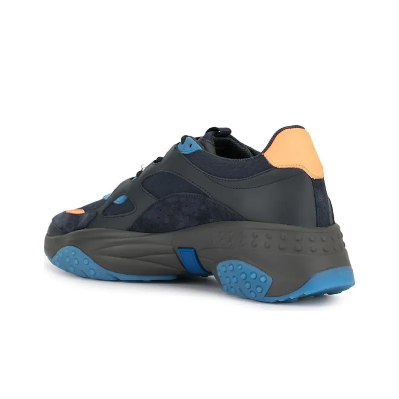TOD'S Cushioning Anti Slip And Wear Resistant Low Top Sports Casual Shoes Men's Black Blue-3