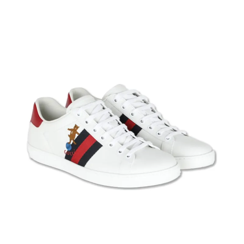 GUCCI ACE Stylish Skateboarding Shoes Women's White-2