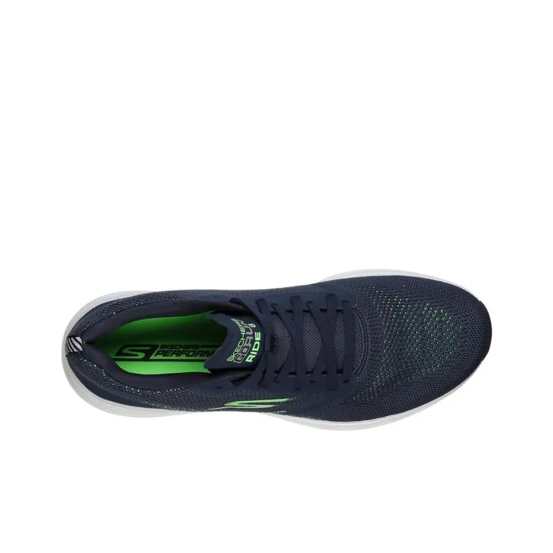 Skechers Go Run Ride 8 Running Shoes Men Low Top Marine Blue/Green-3