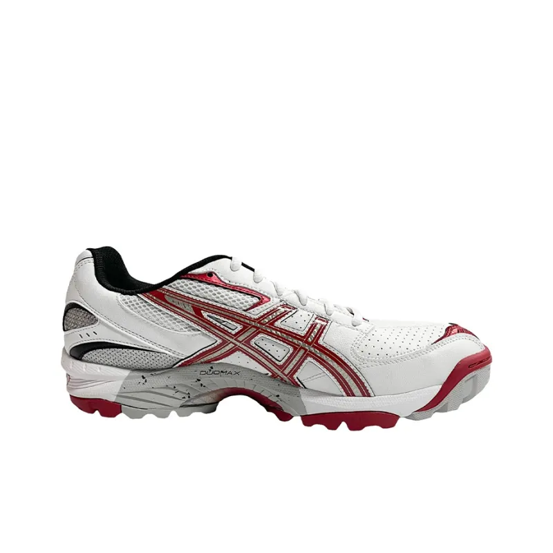 Asics Gel-Hardwicket 4 Wear-Resistant Low-Top Running Shoes Men's White Red Multicolor-1