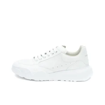 Alexander McQueen Court Trainers White Leather