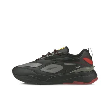 PUMA Scuderia Ferrari Cushioned Wear Resistant Lightweight Low Top Casual Shoes Men's Black