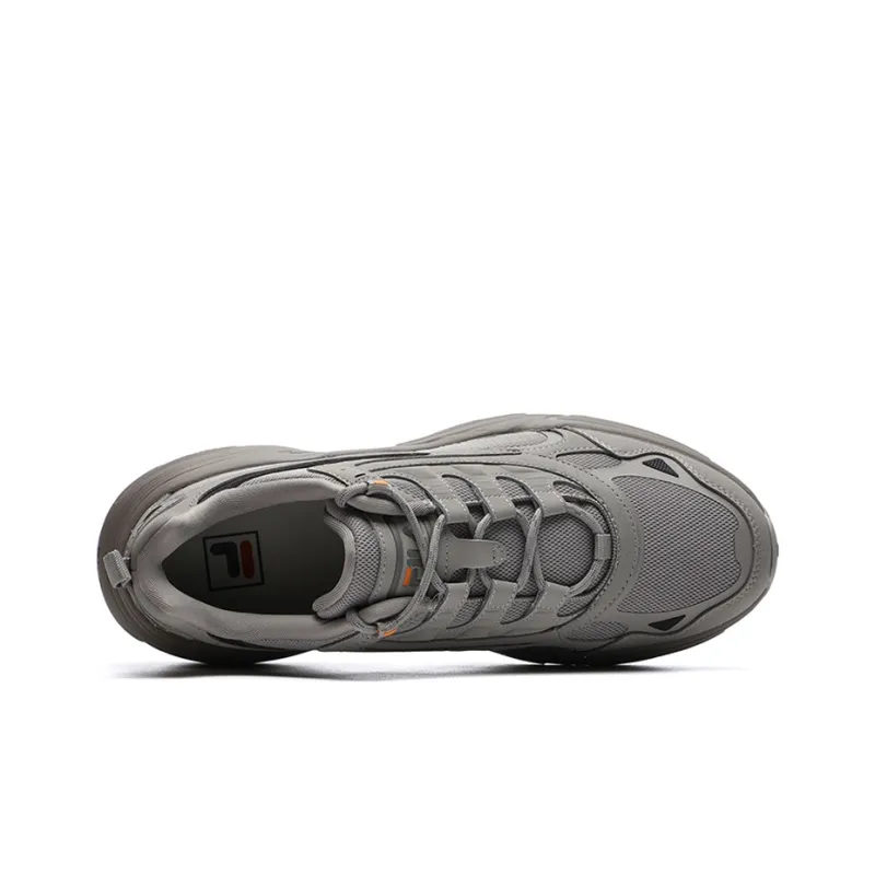 FILA Cube Cushioned Slip Resistant Low Top Casual Shoes Men's Faded Dove Gray-3