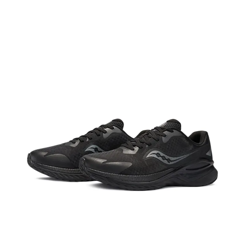 Saucony Phoenix Hybrid Firebird Cushioned Slip Resistant Low Top Running Shoes Men's Black-2