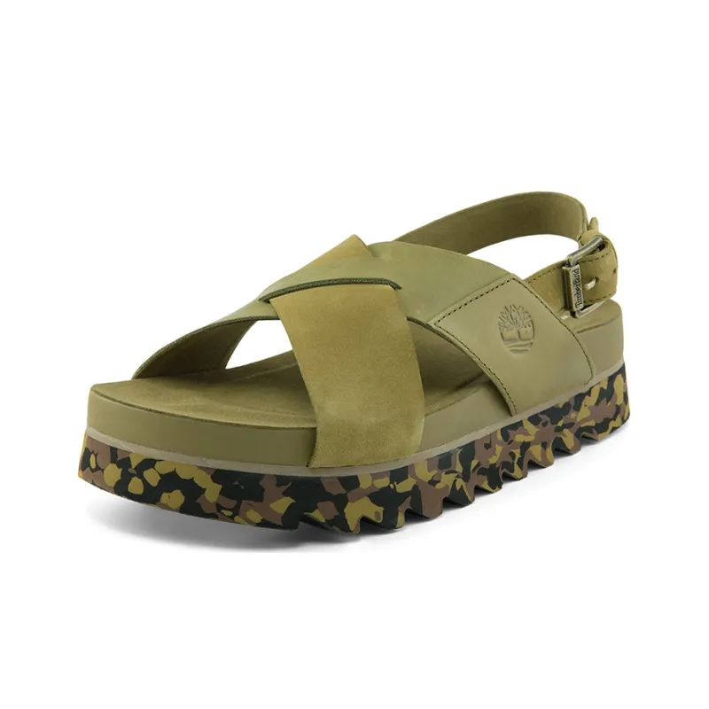 Timberland Santa Monica Sunrise X Band Sandal 'Green' Women's-2
