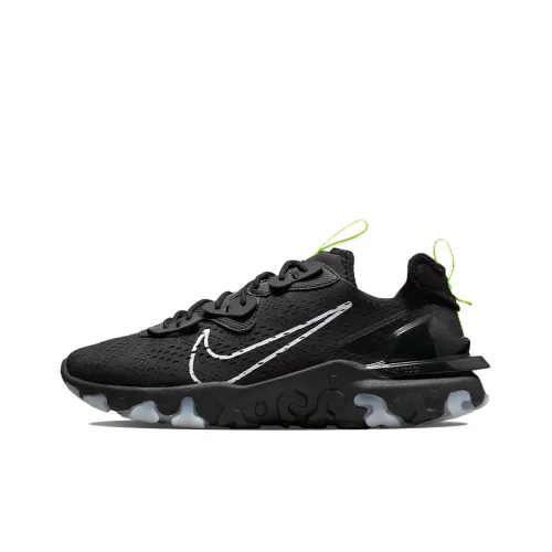 Nike React Vision Black White Volt Reflective Silver