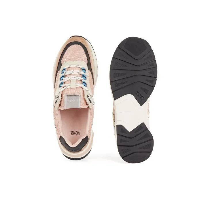 HUGO BOSS Casual Shoes Women's Low-Top Light Beige-4