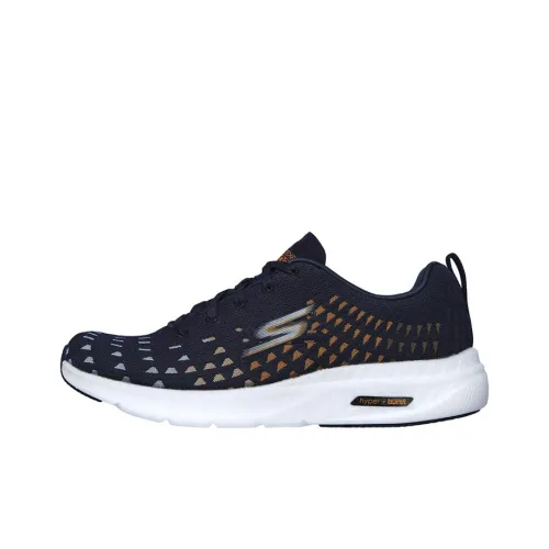 Skechers Go Run Hyper Burst Running Shoes Men Low-Top Navy/Gold