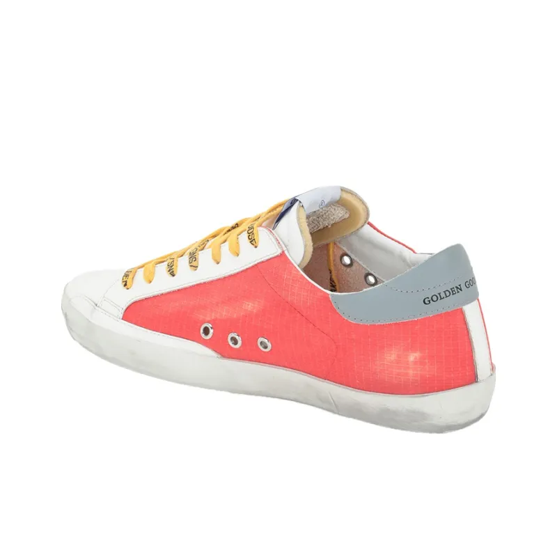Golden Goose Super Star Low Top Sports Skateboard Shoes Men's White Red-4