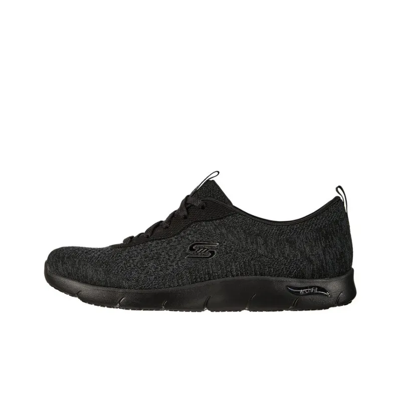 Skechers ARCH FIT REFINE Refine - Lavish Low-Top Casual Shoes Women's All Black-0