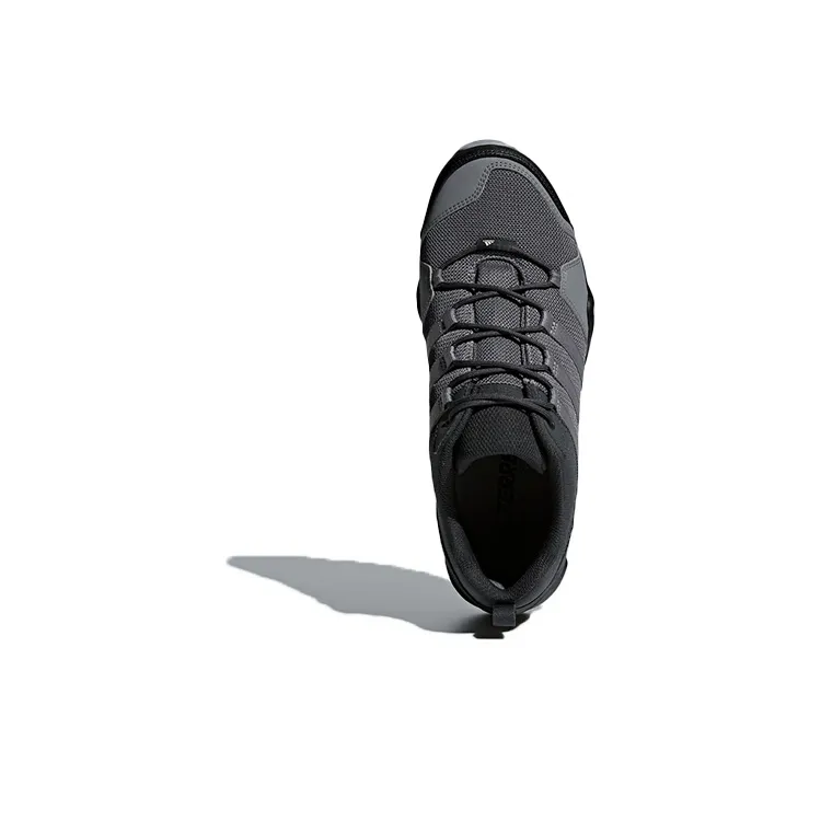 Adidas Terrex Ax2r Cushioning Wear Resistant Low Top Trekking Shoes Men's Black Gray-4