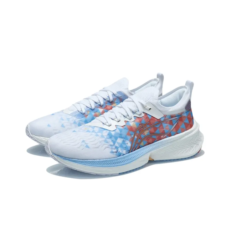 LiNing Feidian Discovery Breathable And Resilient Low Top Running Shoes Men's White-2