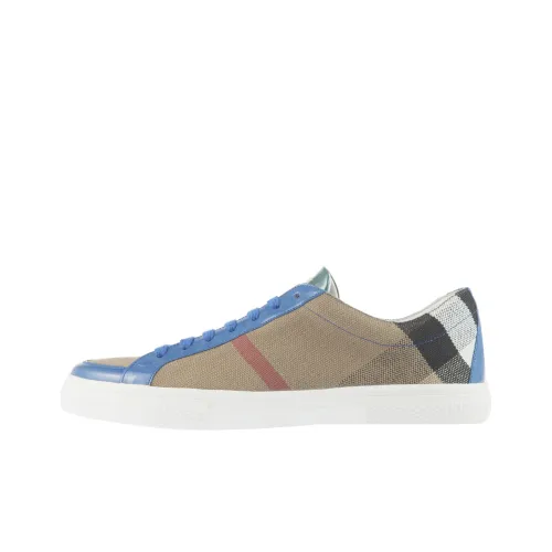 Burberry Skateboard Shoes Women's Low-Top Blue