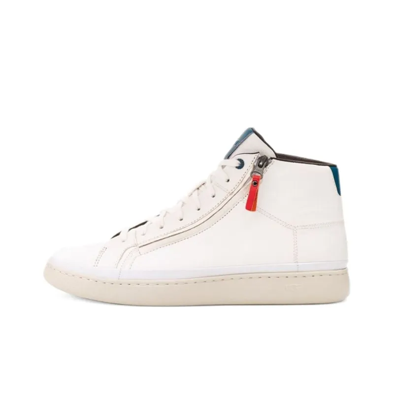 UGG Cali- Sneaker High Side Zip Stylish Skateboarding Shoes Men's White-0