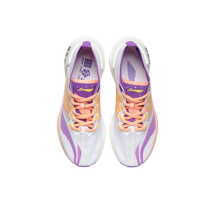 LINING Jueying Essential Running Shoes Women's Low Top Fluorescent Grape Purple-3