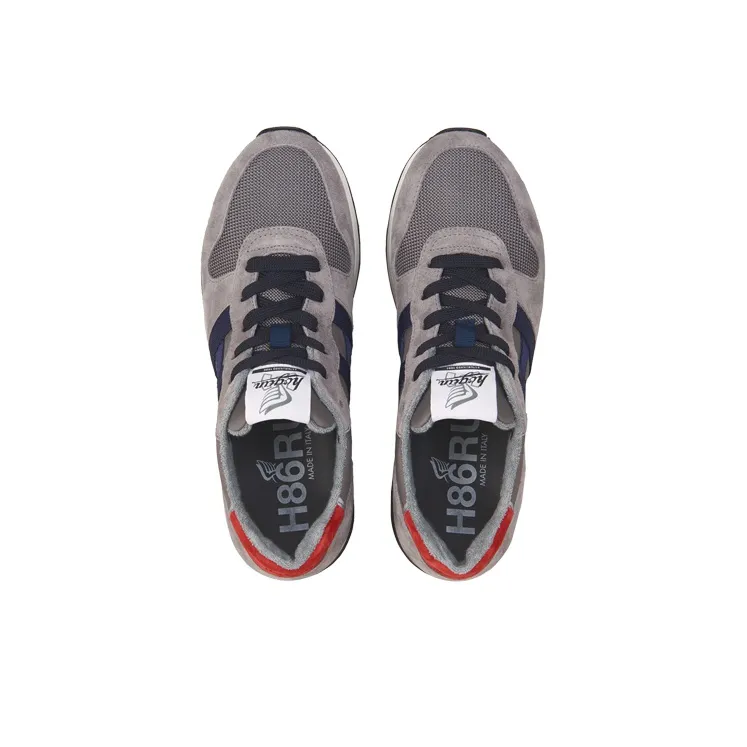 HOGAN H383 Cushioning Anti-Slip And Wear-Resistant Low-Top Casual Shoes Men's Gray-3