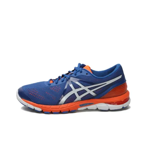 Asics Gel-Excel33 3 Anti-Slip And Wear-Resistant Breathable Low-Top Running Shoes Men's Dark Blue