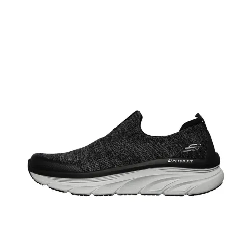 Skechers D'lux Walker Running Shoes Men Low-Top Black/White