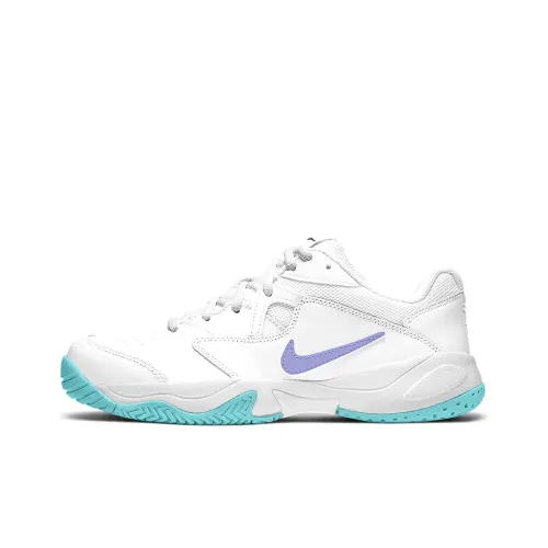 Nike Court Lite 2 Tennis Shoes Women's Low-Top White/Blue/Purple