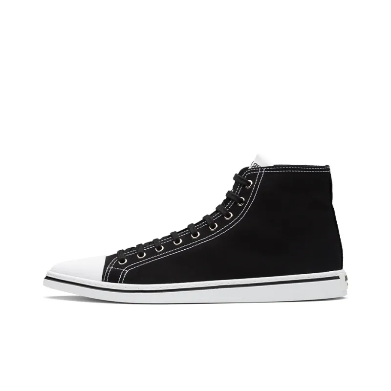 PRADA Skateboard Shoes Men's Black-0