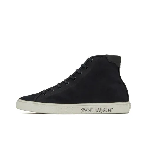 SAINT LAURENT Malibu Mid Black White