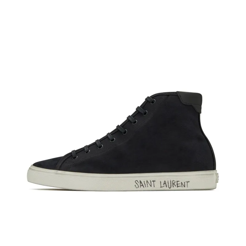 SAINT LAURENT Malibu Mid Black White-0