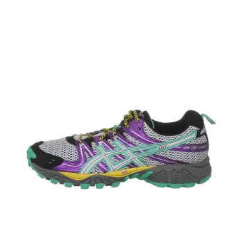 Asics Gel-FujiTrainer Wear-Resistant Low-Top Running Shoes Women's Gray Purple