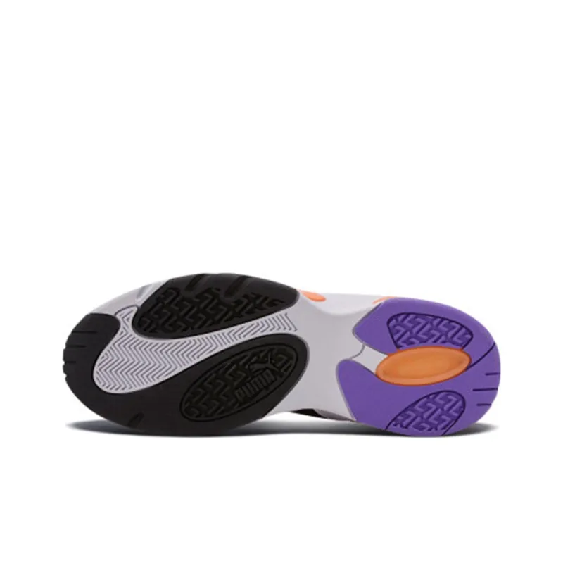 PUMA Performer Retro Cushioned Slip-Resistant Mid-Top Tennis Shoes Unisex Bright Purple-5