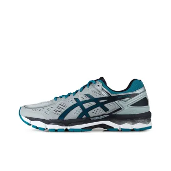 Asics Gel-Kayano 22 Breathable Wear-Resistant Slip-Resistant Low-Top Running Shoes Men's Gray Blue